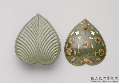 图片[3]-Jade leaf-shaped box, Mughal Empire-China Archive